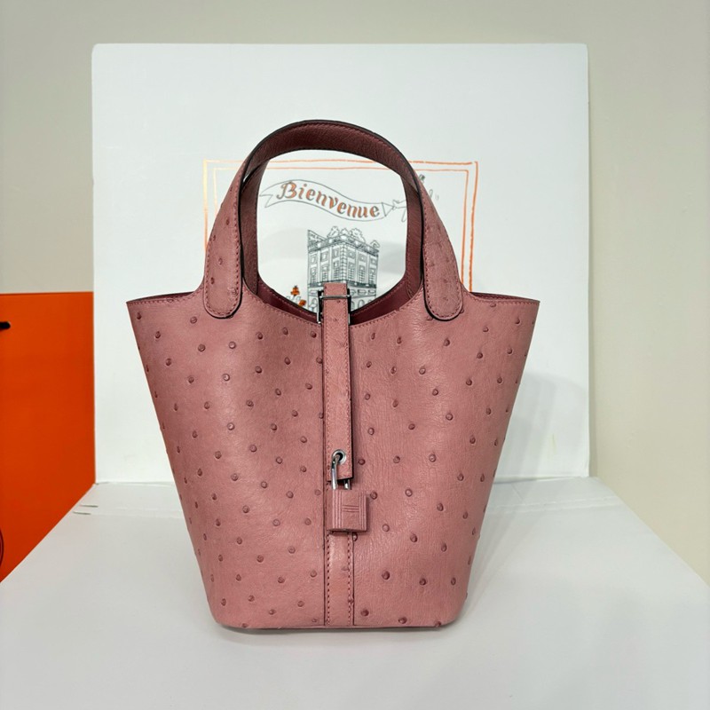 Hermes Picotin Lock Bag 18cm Ostrich Leather 01