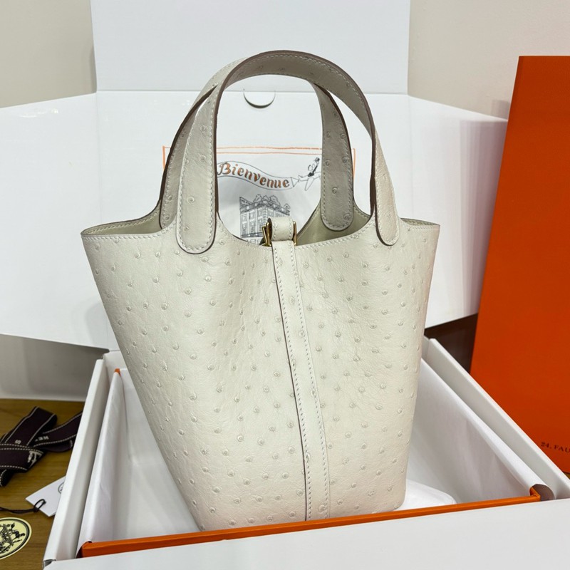 Hermes Picotin Lock Bag 18cm Ostrich Leather 02