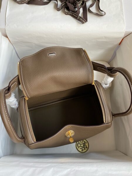 Hermes Lindy 26cm Bag Original Taurillon Clemence Leather