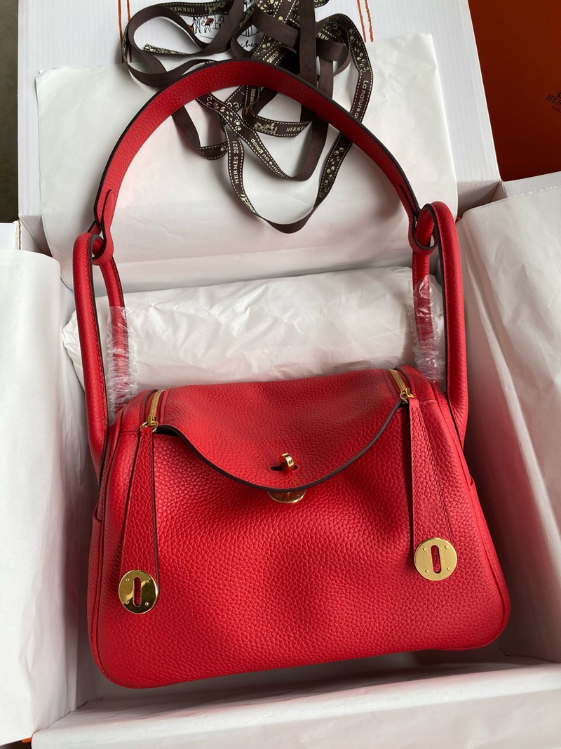 Hermes Lindy 26cm Bag Original Taurillon Clemence Leather 05