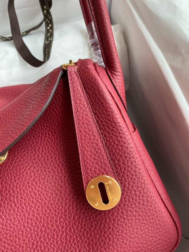 Hermes Lindy 26cm Bag Original Taurillon Clemence Leather