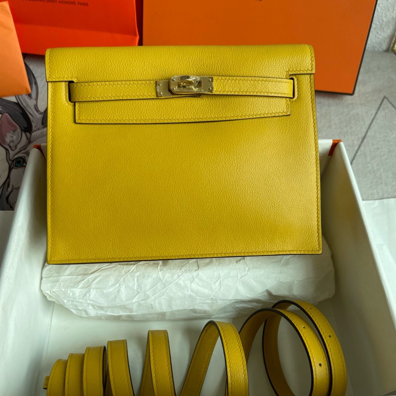 Hermes Kelly Danse 22cm Bag Evercolor Leather 11