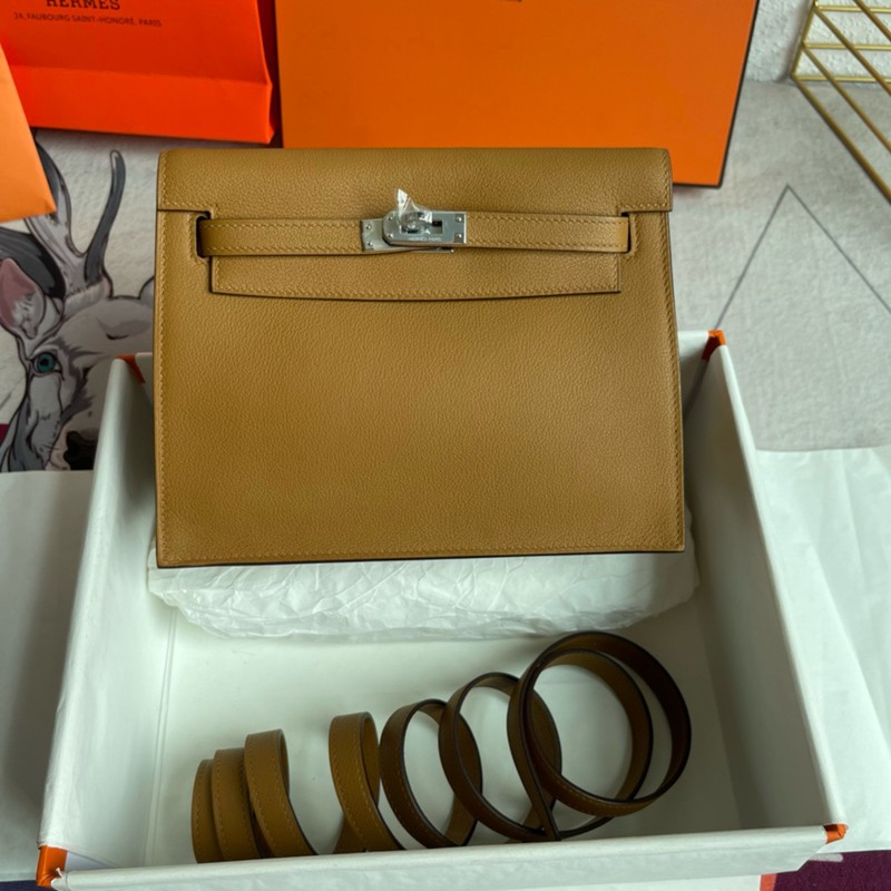 Hermes Kelly Danse 22cm Bag Evercolor Leather 14