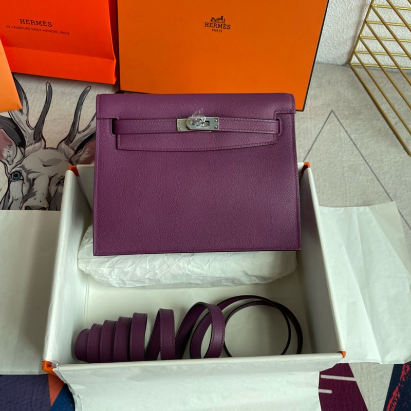 Hermes Kelly Danse 22cm Bag Evercolor Leather 24