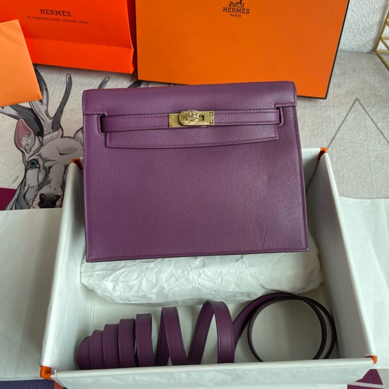 Hermes Kelly Danse 22cm Bag Evercolor Leather 25