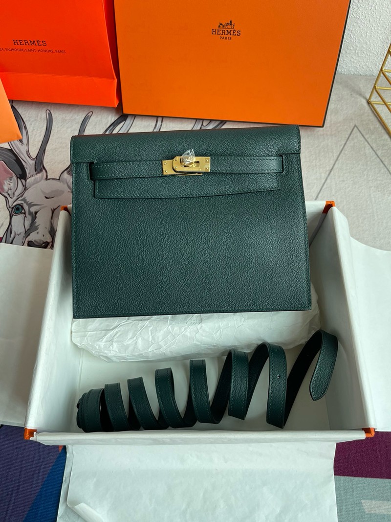 Hermes Kelly Danse 22cm Bag Evercolor Leather 27
