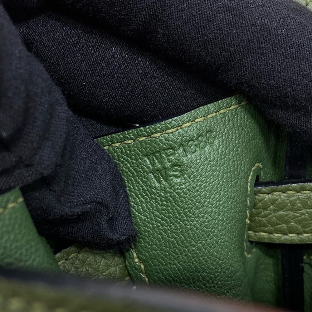 Hermes Birkin 25cm Bag Togo Leather Gold Green