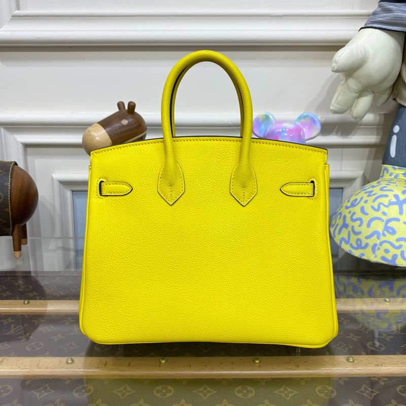 Hermes Birkin 25cm Bag Togo Leather Gold Yellow