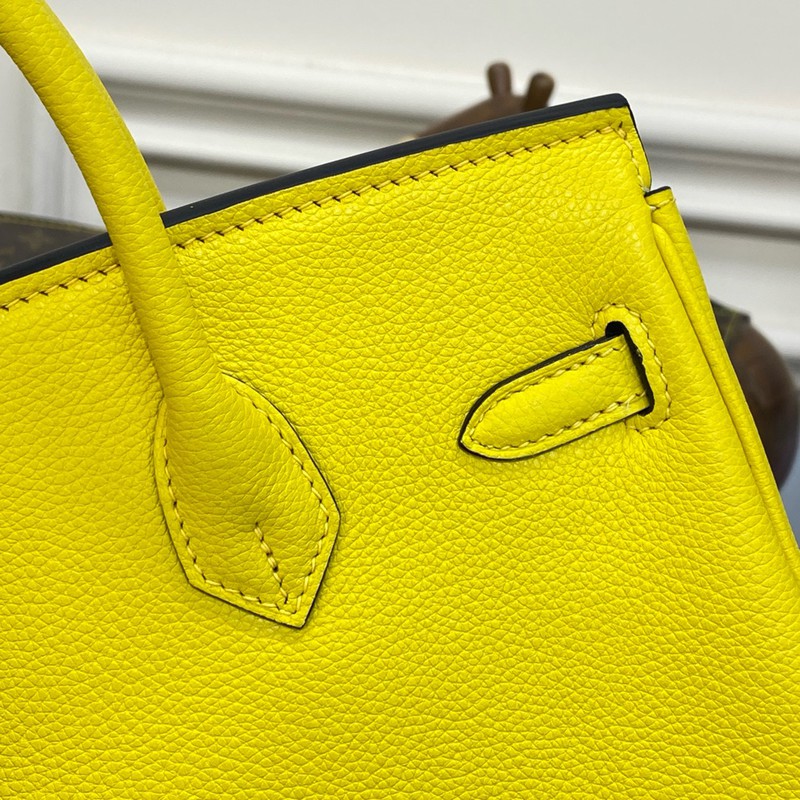 Hermes Birkin 25cm Bag Togo Leather Gold Yellow