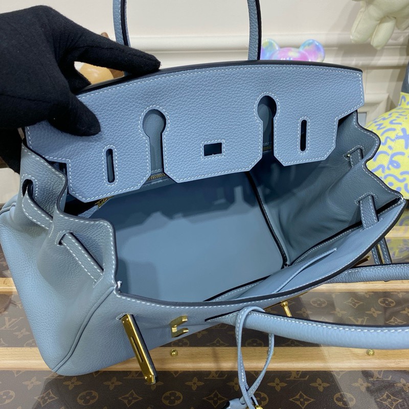 Hermes Birkin 25cm Bag Togo Leather Gold Yellow