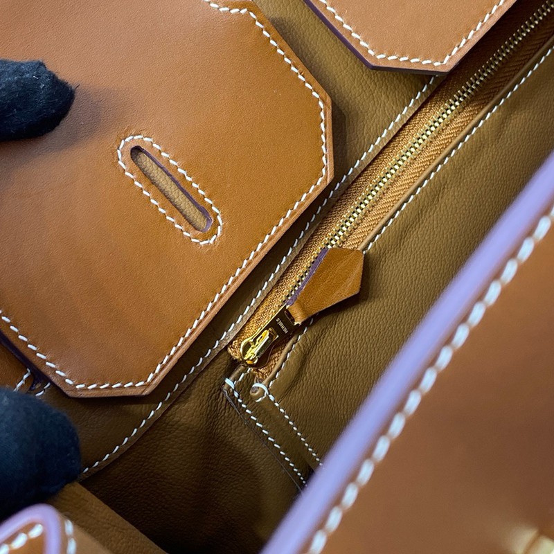 Hermes Birkin 30cm Bag Barenia Faubourg Gold Hardware