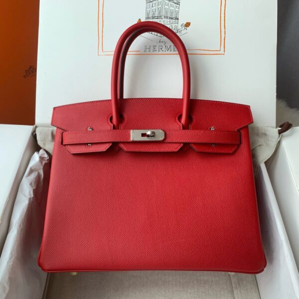 Hermes Birkin 30cm Bag Original Epsom Leather Full Handmade 07