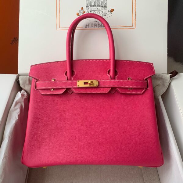Hermes Birkin 30cm Bag Original Epsom Leather Full Handmade 08