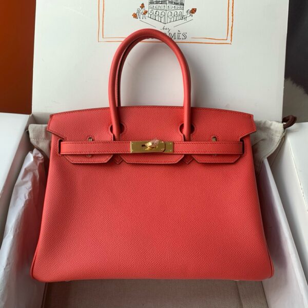 Hermes Birkin 30cm Bag Original Epsom Leather Full Handmade 09