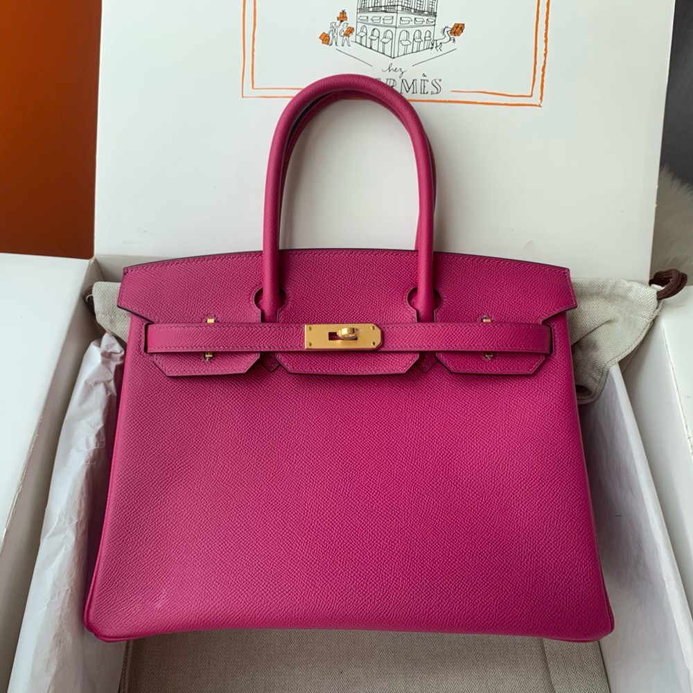 Hermes Birkin 30cm Bag Original Epsom Leather Full Handmade 10