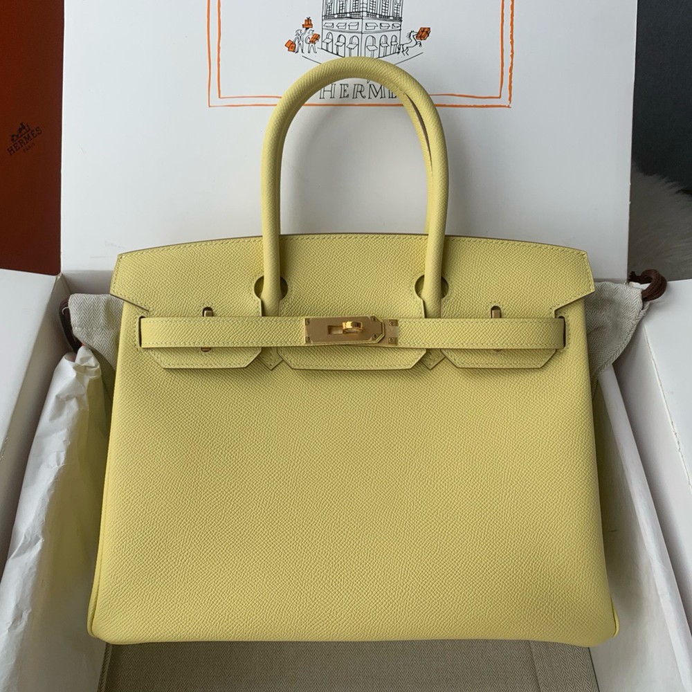 Hermes Birkin 30cm Bag Original Epsom Leather Full Handmade 16
