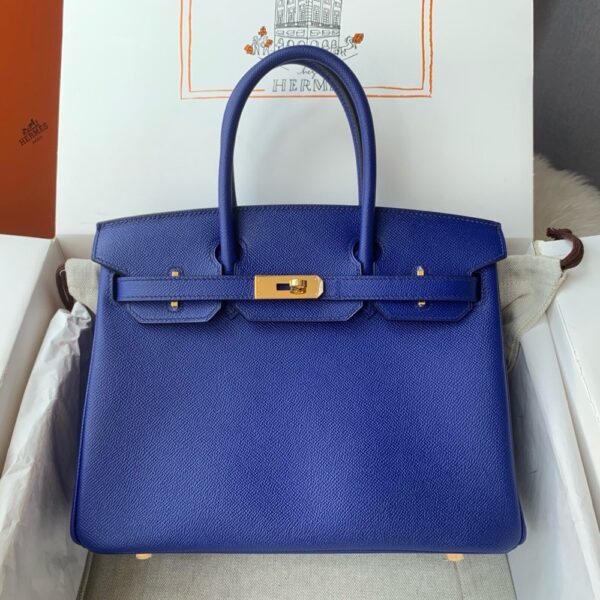 Hermes Birkin 30cm Bag Original Epsom Leather Full Handmade 23