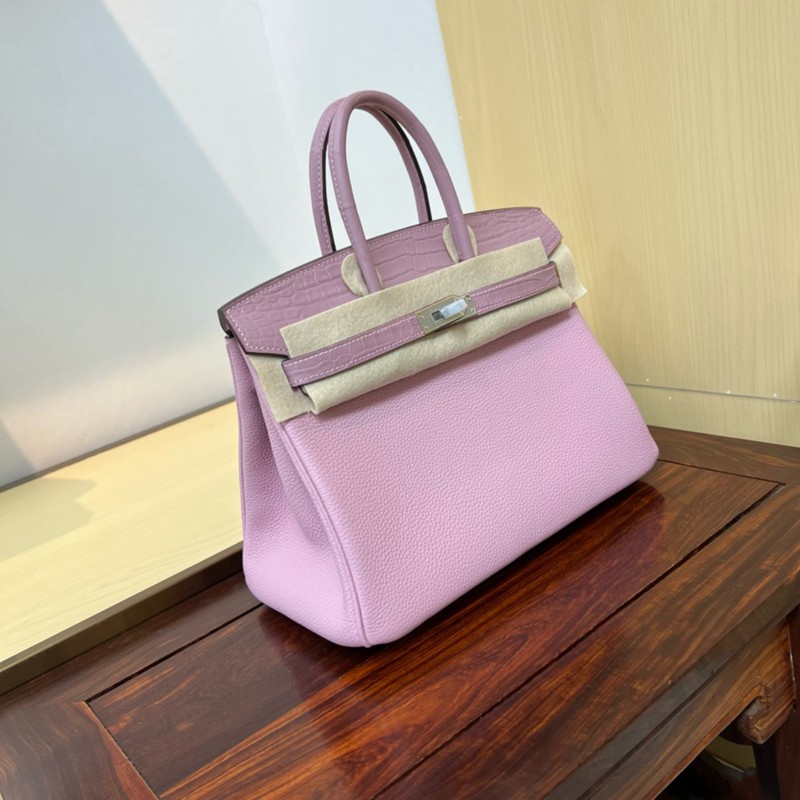 Hermes Birkin Touch Bag 25cm Togo and Niloticus Crocodile Leather