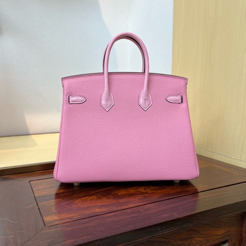 Hermes Birkin Touch Bag 25cm Togo and Niloticus Crocodile Leather