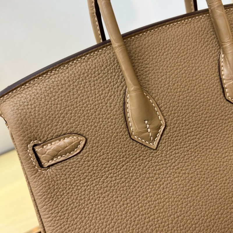 Hermes Birkin Touch Bag 25cm Togo and Niloticus Crocodile Leather
