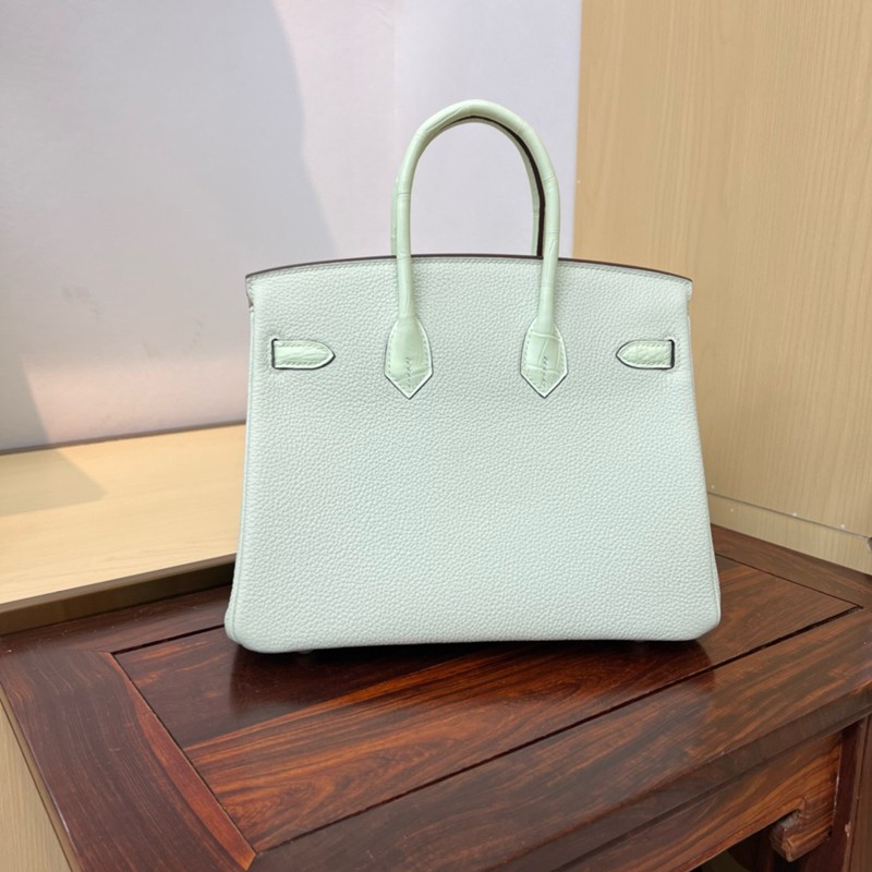 Hermes Birkin Touch Bag 25cm Togo and Niloticus Crocodile Leather