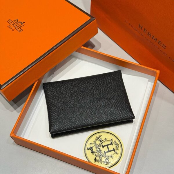 Hermes Calvi Duo Card Holder Wallet 01