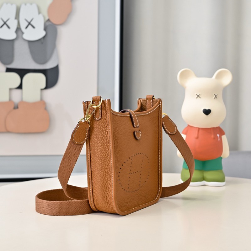 Hermes Evelyne Mini 17cm Bag TC Clemence Leather