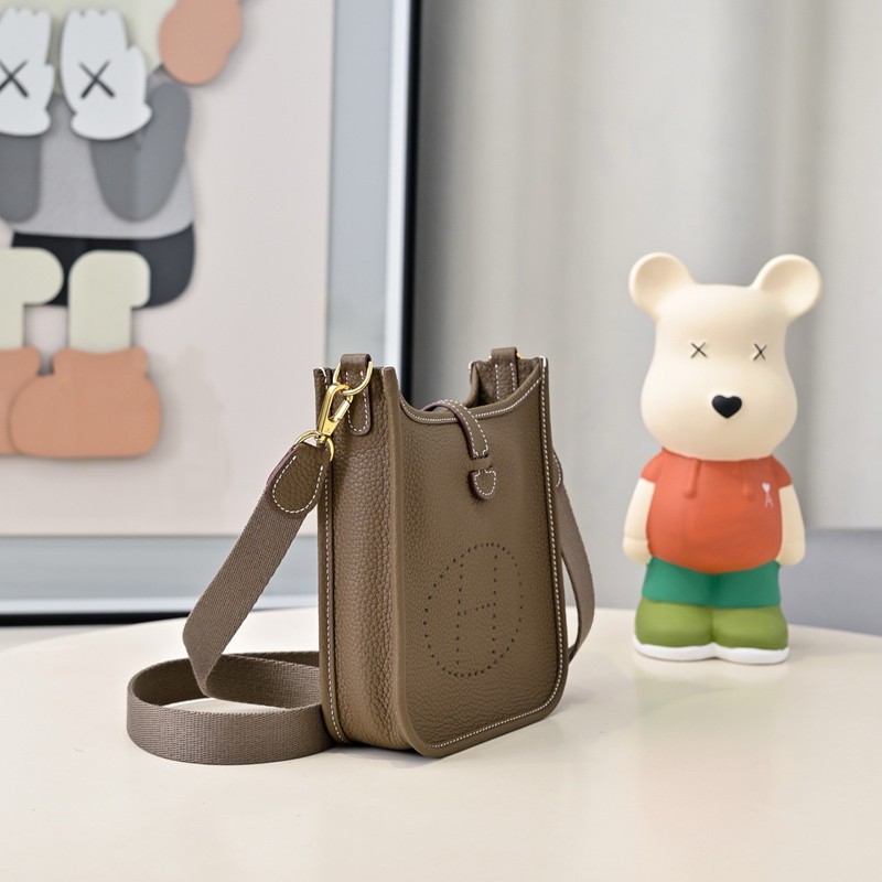 Hermes Evelyne Mini 17cm Bag TC Clemence Leather
