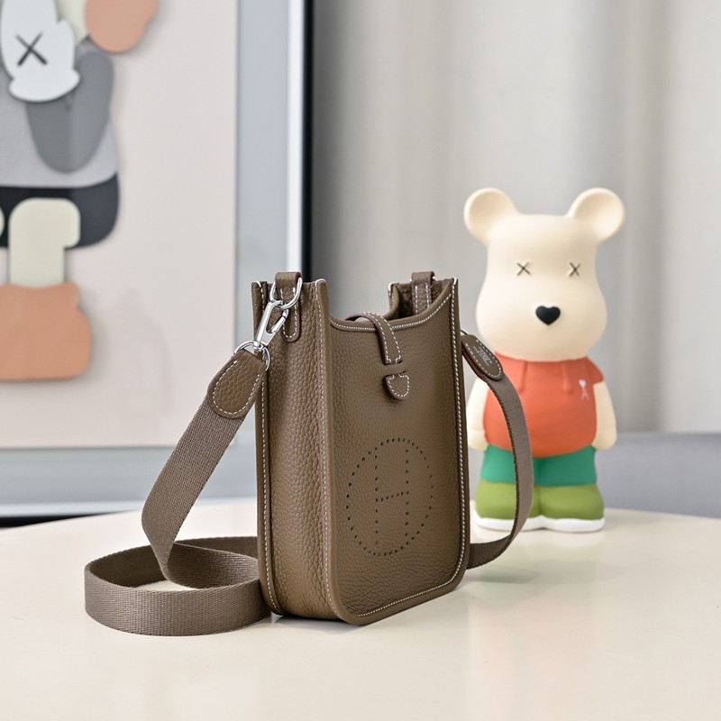 Hermes Evelyne Mini 17cm Bag TC Clemence Leather