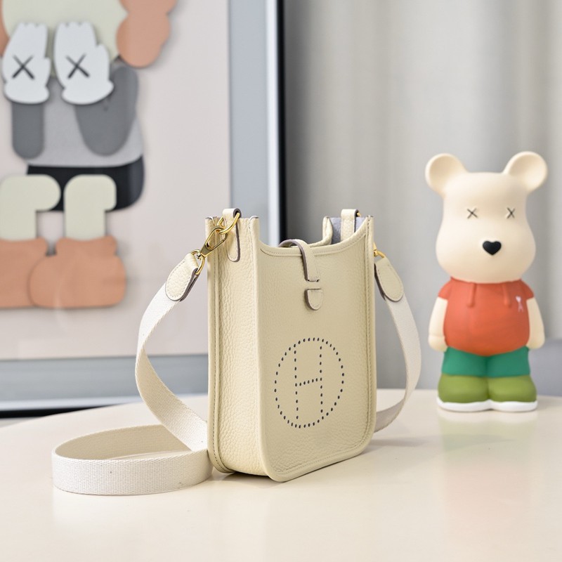 Hermes Evelyne Mini 17cm Bag TC Clemence Leather