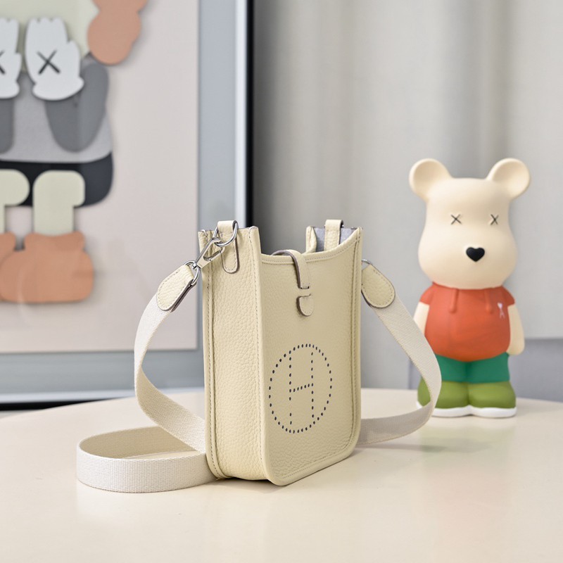 Hermes Evelyne Mini 17cm Bag TC Clemence Leather