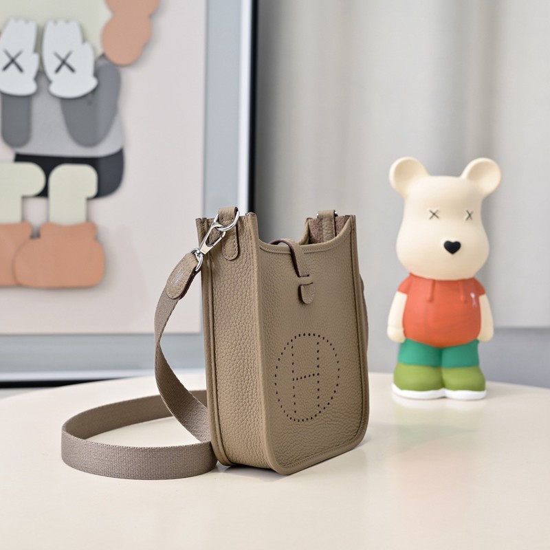 Hermes Evelyne Mini 17cm Bag TC Clemence Leather