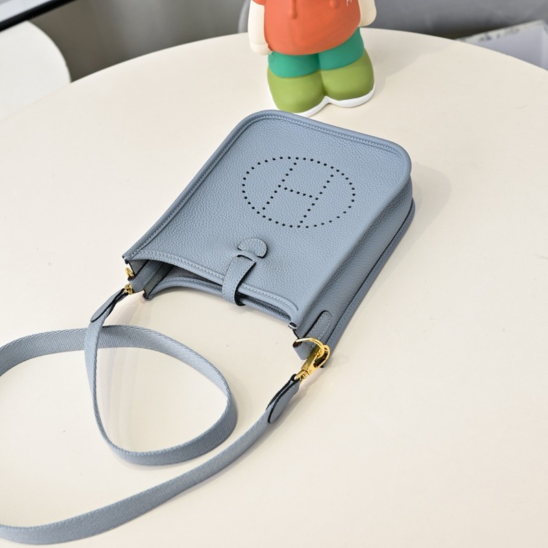 Hermes Evelyne Mini 17cm Bag TC Clemence Leather