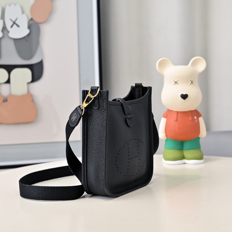 Hermes Evelyne Mini 17cm Bag TC Clemence Leather