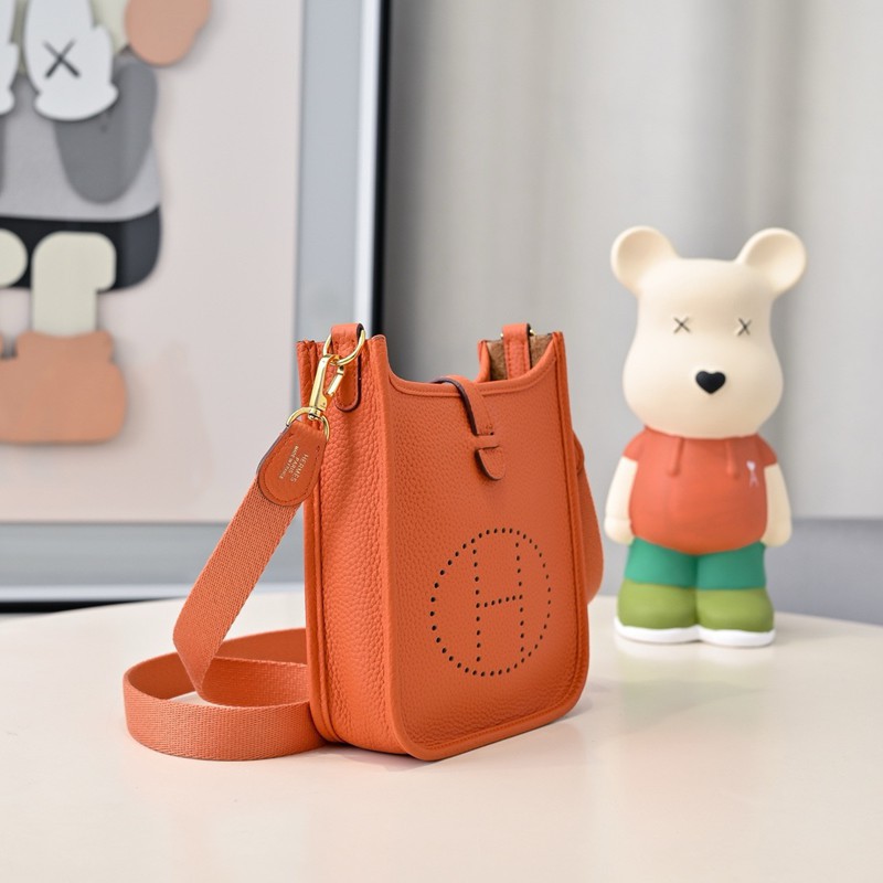 Hermes Evelyne Mini 17cm Bag TC Clemence Leather