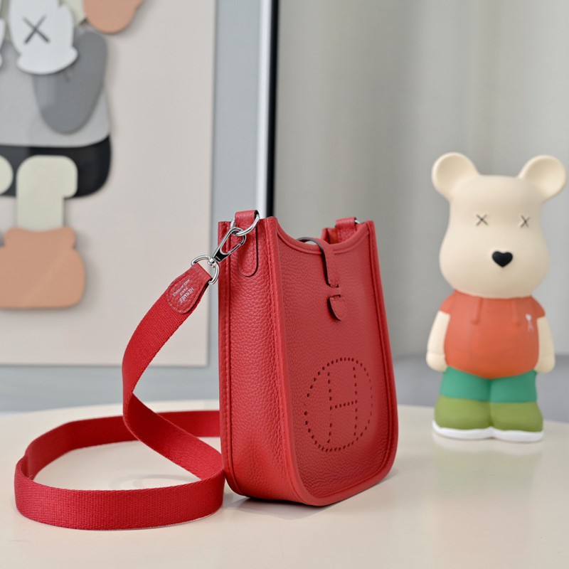 Hermes Evelyne Mini 17cm Bag TC Clemence Leather