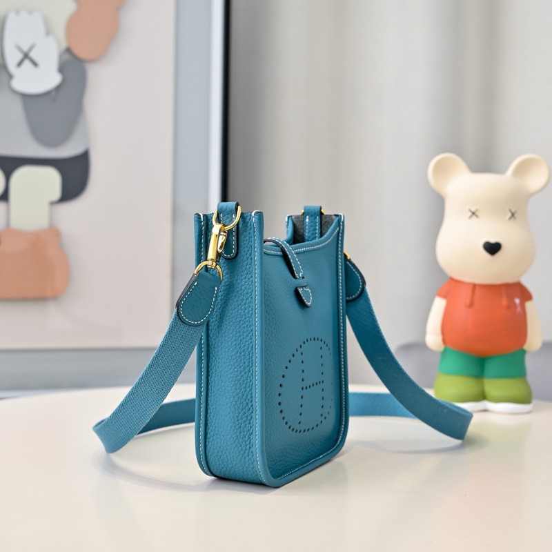 Hermes Evelyne Mini 17cm Bag TC Clemence Leather