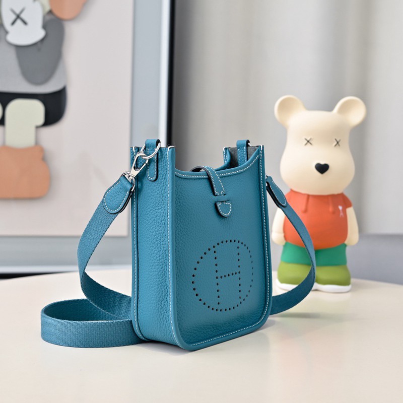 Hermes Evelyne Mini 17cm Bag TC Clemence Leather