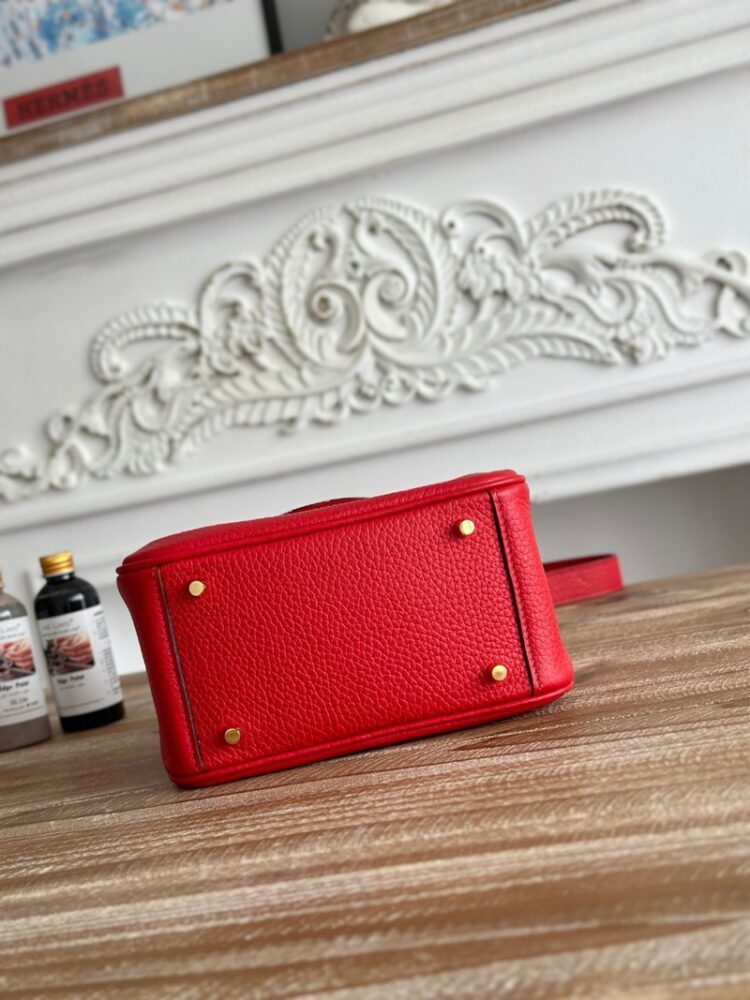 Hermes Lindy Mini 19cm Bag Taurillon Clemence Leather