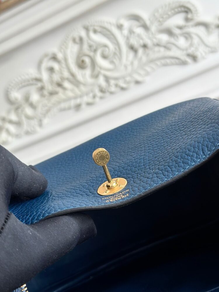 Hermes Lindy Mini 19cm Bag Taurillon Clemence Leather