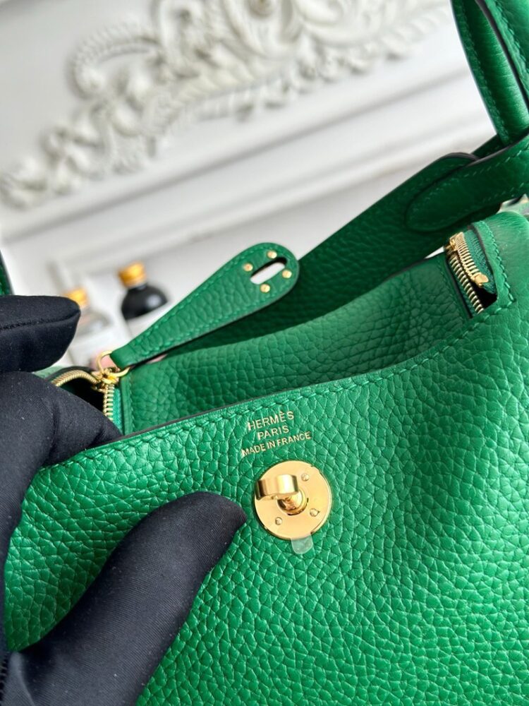 Hermes Lindy Mini 19cm Bag Taurillon Clemence Leather