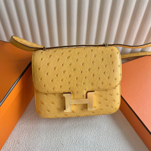 Hermes Mini Constance 19 Bag Ostrich Leather 07