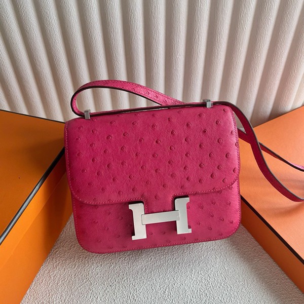Hermes Mini Constance 19 Bag Ostrich Leather 08