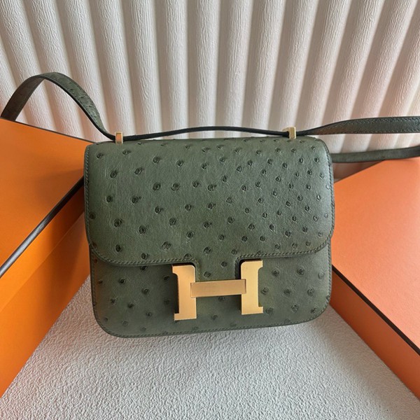 Hermes Mini Constance 19 Bag Ostrich Leather 11
