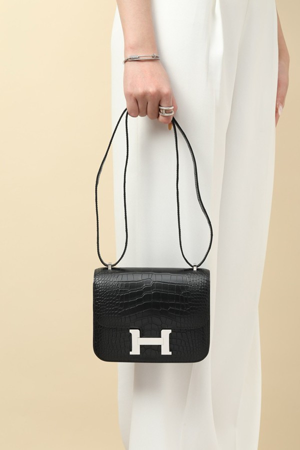 Hermes Mini Constance 19 Bag Niloticus Crocodile Leather 08