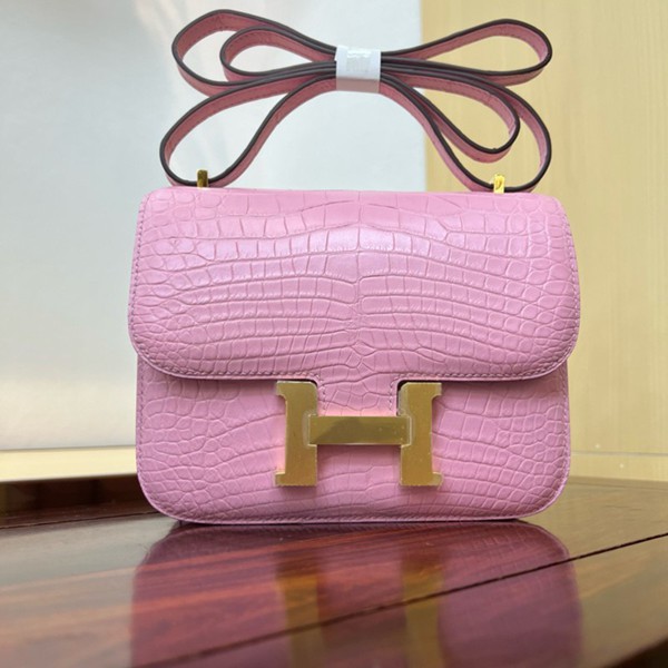 Hermes Mini Constance 19 Bag Shiny Alligator Crocodile 22