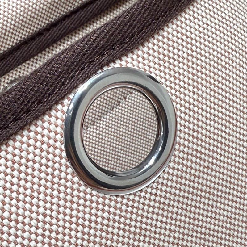 Hermes Mini Herbag Bag 20cm Canvas and Calfskin Leather