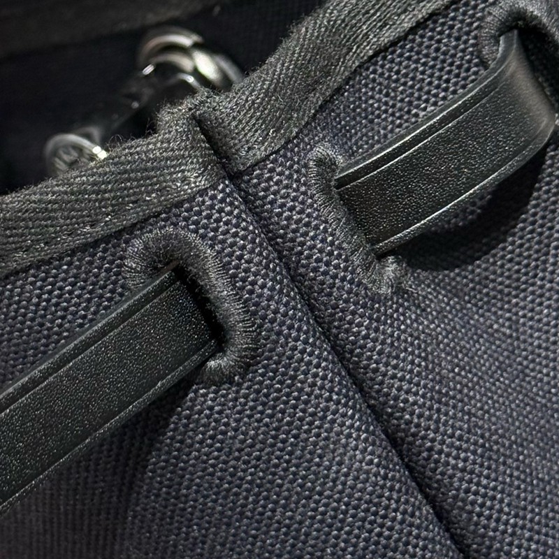 Hermes Mini Herbag Bag 20cm Canvas and Calfskin Leather