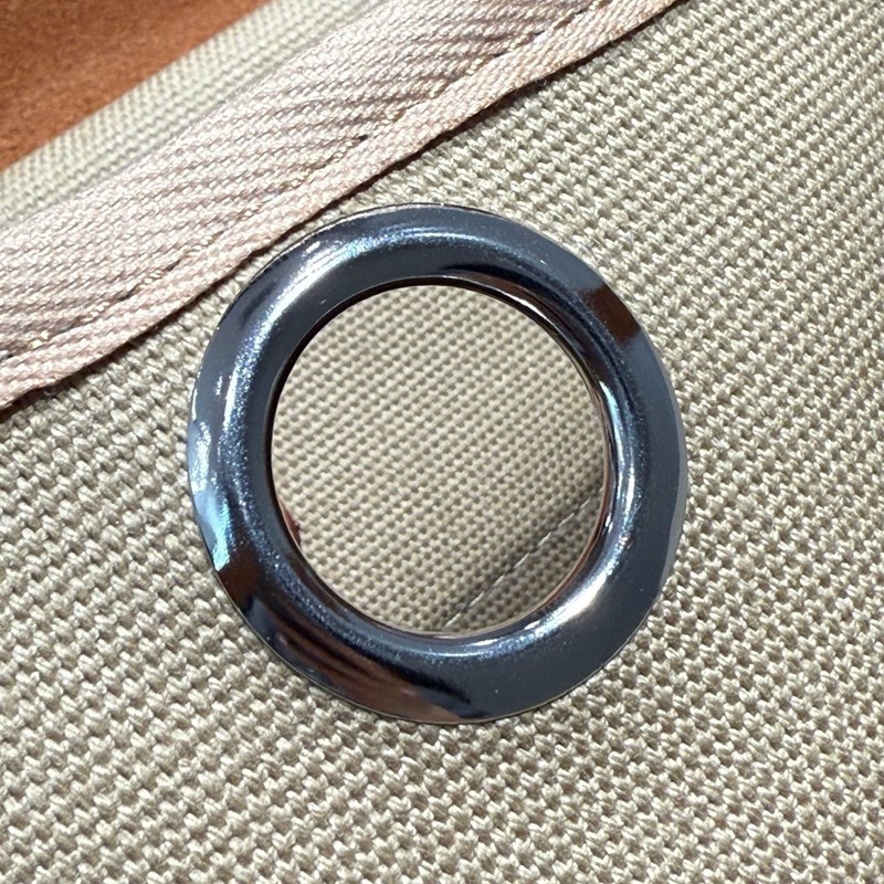 Hermes Mini Herbag Bag 20cm Canvas and Calfskin Leather