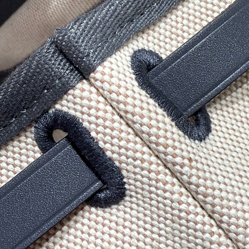 Hermes Mini Herbag Bag 20cm Canvas and Calfskin Leather